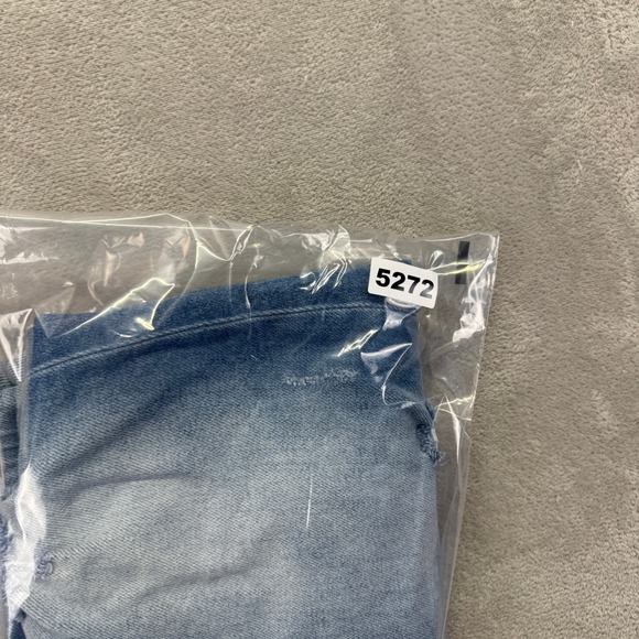 KanCan Jeans Women's 9/28 Milan High Rise Mom Distressed Faded Medium Blue Denim - Picture 13 of 13